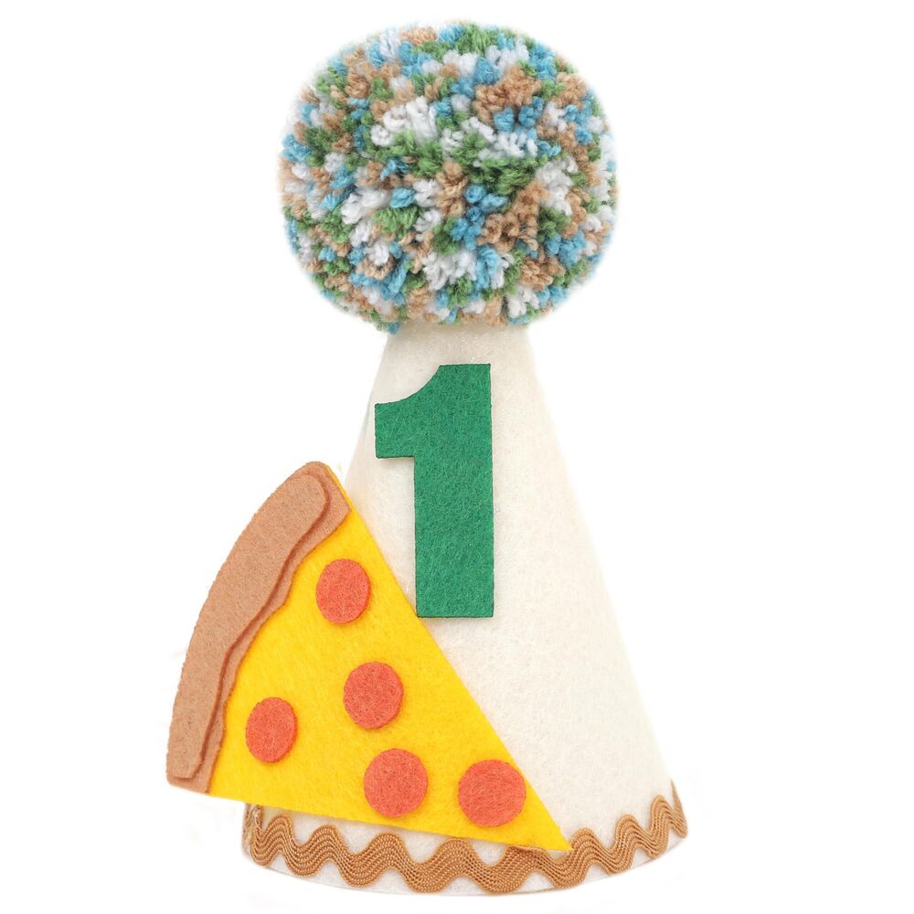 5085 Pizza 1st Birthday Crown - Pizza Theme Party 1st Birthday Hat, Baby